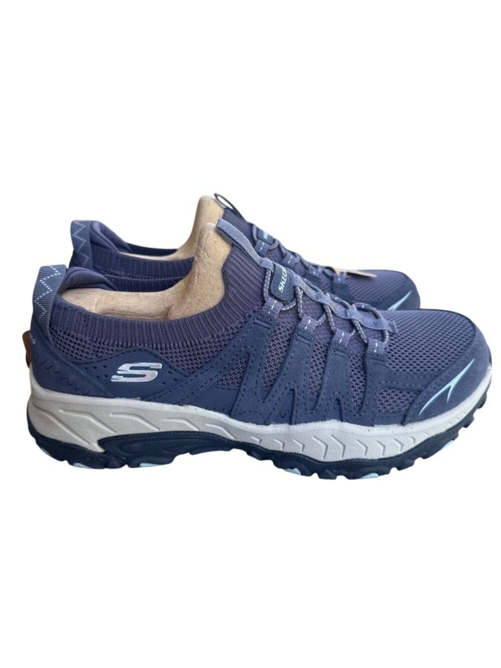 Skechers Blue Suede “Grand Peak” Women’s Trail Hiking& Walking Sneaker Sz.6